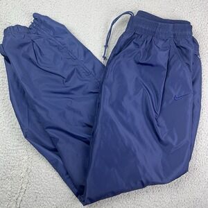 Vintage Nike Track Pants Mens XL Blue Joggers Warm Up Training Windbreaker 90s